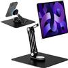 Nakelulu Supporto magnetico per tablet MagSafe, in alluminio, girevole a 360°, con braccio girevole per iPhone/Android/iPad/E-Reader