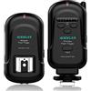 AODELAN Flash Trigger wireless flash Speedlite studio Trigger con standard Hot Shoe, incluso trasmettitore e ricevitore, adatta per Canon Nikon Pentax Olympus Panasonic DSLR