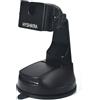HYSHIKRA Supporto per walkie-talkie, staffa per microfono CB regolabile resistente con forte cuscinetto in gel adesivo, compatibile con radio BaoFeng Kenwood Yaesu Motorola