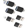 HOYULLI Adattatore USB C a OTG 3.0 (6 Pack)tipo C Femmina a USB Maschio per iPhone 16 15 Pro Max Convertitore per iPad Air4 MacBook Caricatore Connettore Compatibile con Samsung S25 S24 Adapter per Apple