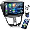 NHOPEEW 4+64G Android Autoradio per Peugeot 207 2006-2015 con Wireless Carplay e Android Auto - Schermo incell da 9 pollici Supporto WiFi GPS Comandi al volante + Telecamera di retromarcia, Canbus