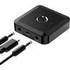DollaTek Trasmettitore Ricevitore Bluetooth 5.2 Adattatore audio Bluetooth HD a bassa latenza Uscita AUX da 3.5mm Adattatore audio wireless per altoparlanti per auto Cuffie TV Aereo