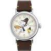Timex Standard Peanuts Snoopy Woodstock Pilgrims Reloj de Acción de Gracias TW2V60100, beige, Moderno