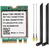 youyeetoo Modulo WiFi 6, per youyeetoo X1, CDW-C9852BE Realtek RTL8852BE NGFF M.2 2230 WiFi 2.4G/5GHz WiFi BT5.0 (moduli + 2x Glue Stick ANT)