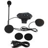 DewinLVD Casco Moto Auricolare, Bluetooth Cuffie Moto, V5.0 Interfono Moto Coppia, Supporto Vivavoce Hi-Fi Bluetooth Casco, Kit Bluetooth Cascos Motos Funzione di Annuncio Vocale