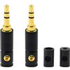 PNGKNYOCN Connettore jack audio da 3,5 mm, tipo di saldatura a 3 poli, connettore audio fai da te, per la riparazione e la sostituzione di cuffie stereo fai da te (confezione da 2)