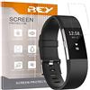 REY Pack 7X Pellicola salvaschermo per Fitbit Charge 2, qualità Premium
