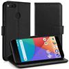 Simpeak Custodia compatibile con Xiaomi Mi A1/5X, custodia a portafoglio in pelle di ricambio per Xiaomi Mi A1/5X, slot per schede, funzione supporto, chiusura magnetica, nero