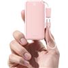 iWALK Power Bank Portatile, Ultrapiccolo 10.000mAh 30W PD, Power Bank con Ricarica Rapida USB C Input & Output e Supporto, Powerbank da Viaggio per iPhone 16/15 Pro Max, Serie Samsung S25/S24