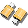 SIQIWO Adattatore da USB C a USB [2 pezzi], Adattatore USB Type C, Conversione da Thunderbolt 4/3 a USB 3.1/3.0/2.0 per MacBook Pro 2021 MacBook Air 2020, iPad Pro 2021, Galaxy S9/S8/Tab S3, Dell XPS