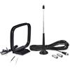 Bingfu Antenna Radio FM DAB Interni Telescopica e Antenna AM Loop Base Magnetica per Ricevitore Stereo Casa Radio Digitale Stereo Bluetooth Ricevitore HiFi