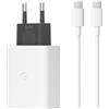 TELEFONMAX Caricatore USB-C da 30W GA02275 Rapido Con Cavo di Ricarica C Adattatore di Alimentazione per Google Pixel 8 8Pro 7 7Pro 6 6a Pro 5 4 Fold Chromebook Originale
