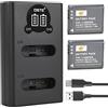 DSTE LI-90B LI-92B Batteria (confezione da 2) e Caricatore compatibile con Olympus SH-50 TG-1 TG-2 TG-3 TG-5