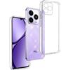 REY Cover in Gel TPU Trasparente per Oppo REALME NARZO N63 4G - C63 4G - C61 4G, Ultra Sottile 0,33 mm, Morbido Flessibile, Custodia Silicone