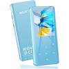 AGPTEK Lettore MP3 Bluetooth 5.3 MP3 Running Sport 32GB con Schermo 2,4 Lettore Musicale HiFi con Altoparlante,Pulsanti a Sfioramento,E-book,Radio FM,Registrazione,Supporta Fino a 128 GB (Blu)
