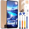 ARSSLY Schermo LCD per Oppo Reno2 Z/Reno 2Z TFT, Display per CPH1945 CPH1951 6.53 Pollici Touchscreen Digitazer Full Assembly Sostituzione Schermo con Riparazione Kit, Nero