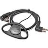 HYSHIKRA Walkie Talkie Auricolare a forma di D Auricolare con microfono compatibile per Motorola CP040 CP200 GP300, CLS1110, CLS1410 Radio (1 pezzo)