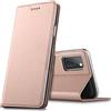 Verco case per Samsung Galaxy A02s Cover, Custodia a Libro Pelle PU per Samsung A02s Booklet Protettiva [magnetica integrata], Rosa