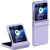 QINOUK Cover per Motorola Razr 50 - Antiurto, PC Ultrasottile, Protettiva Antigraffio - Viola