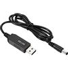 PATIKIL 6W USB Step Up Tensione Convertitore, DC 5V a DC 12V Alimentazione Fornitura Adattatore Jack 5.5x2.5mm Cavo per Router LED Lampada Altoparlanti