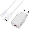 TL-JIYPU Caricabatterie rapido con cavo USB C per Samsung Galaxy S21 S22 S20 S10 S9 S8 FE A52 A52S A53 A33 Huawei P50 P40 Pro P30 Pro P20 Cavo di Ricarica Rapida 18W USB Caricabatterie