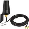 Bingfu Antenna 4G LTE Esterna SMA Maschio 5dBi MIMO Impermeabile Cavo Coassiale 195 a Bassa Perdita Staffa Fissa Montaggio a Parete per 4G LTE Router Gateway IoT Cellulare Fotocamera da Pista