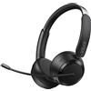 EKSA H35 Cuffie Wireless per PC, Cuffie Bluetooth con Microfono, Cancellazione del Rumore, 25+ Playtime, Connessione multipunto a computer e cellulare, Compatibile con Windows, Mac, Android,iOS