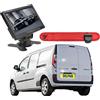 Dolphin Automotive Telecamera di retromarcia posteriore con luce freno adatta a Renault Kangoo 2007-2021 (fotocamera con monitor da cruscotto da 7)
