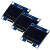 ARCELI 3 pezzi 1,3 pollici display OLED I2C modulo IIC, chip 128X64 pixel schermo modulo di visualizzazione con caratteri bianchi compatibile con Arduino e Raspberry Pi