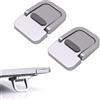 Tiardey 2PCS Silver Portable Keyboard Riser Supporto per mini laptop autoadesivo Supporto per tastiera del computer invisibile