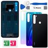 Eonpam Scocca Vetro Posteriore Sostituzione per Xiaomi Redmi Note 8 Originale Back Cover Coperchio Copribatteria+Kit di Riparazione(Nero)