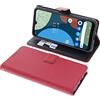 foto-kontor Custodia a libro compatibile con Fairphone 4 cover di colore rosso