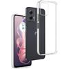 REY Pack 3X Cover in Gel TPU Trasparente per Motorola Moto G Power 5G 2024, Ultra Sottile 0,33 mm, Morbido Flessibile, Custodia Silicone