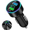 LEIBOCHAO Caricabatterie Auto USB - USB 3.1A+ 66W - Accendisigari, Presa a Ricarica Rapida 12 V Compatibile con Phone, Galaxy, Tablet