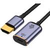 chenyang Cavo da USB C a HDMI, ingresso USB tipo C femmina a HDMI maschio uscita HDTV cavo 8K @ 60hz 4K @ 120hz per tablet, telefono, laptop