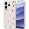 Guxira Cover Protettiva per Xiaomi Redmi Note 14 4G, Carino Floreale Design Custodia Antiurto Silicone Cover Antipolvere Protettiva Case per Redmi Note 14 4G - Fiori Rossi