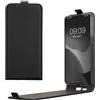 kwmobile Cover compatibile con Samsung Galaxy S25 Edge - Custodia verticale Flip Case Cover in simil pelle - con linguetta calamita