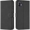 Verco Nothing Phone 2 - Custodia a libro per Nothing Phone 2, con funzione di carte di credito/supporto, colore: Nero