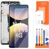 AGCUT Schermo LCD per Redmi Note 14 Pro 4G Display LCD per Xiaomi Redmi Note 14 Pro 4G 24116RACCG 6,67 pollici Schermo di Ricambio Digitalizer Touchscreen Assembly con Riparazione (Nero, Senza impronta)