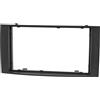 tomzz Audio 2457-038 Cornice radio doppio DIN compatibile con VW Touareg 7L VW Multivan T5 nero
