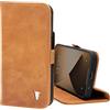 TORRO Custodia Compatibile con Apple iPhone 12 e iPhone 12 Pro - Caso in Vera Pelle di Qualità con [Slot per Schede] [Supporto Orizzontale] [Cornice Durabile]