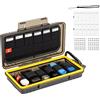 KIWIFOTOS Custodia Rigida 24 Slot Resistente All'acqua per Chiavetta USB CFexpress Tipo A SD, Nintendo Switch (NS) PSV PS Vita SD Carta Holder Trasporto Della Scatola Dell'organizzatore di Stoccaggio