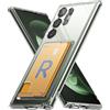 Ringke Fusion Card Compatibile con Cover Samsung S23 Ultra, Custodia Protettiva con Portafoglio Carte Trasparente, Disegnato per Cover Samsung Galaxy S23 Ultra 5G - Clear