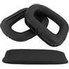 GEEKRIA Set di cuscinetti auricolari e archetto di ricambio Geekria, compatibile con Logitech G35, parti di riparazione (Nero)