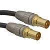 aricona cavo antenna HDTV - Cavo coassiale audio con adattatore per ricevitore e TV / 5 metri