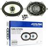 GK SOUND KIT SET PER ALPINE SXE-5725S 2 altoparlanti coassiali 2 vie ovali 5 x 7 13 x 18 cm 130 x 180 mm 35 watt rms 200 watt max 4 ohm, a coppia + viti di installazione e accessori