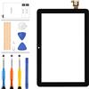 LADYSON Vetro Originale per Amazon Kindle Fire HD8/HD8 Plus Tablet 10a Generazione 2020 K72LL3 K72LL4 Touch Screen Digitizer Pannello di Ricambio Sensore Frontale Lente di Vetro con Strumenti