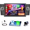 Inefala 2+64G Radio per Fiat Punto(05-09)/Linea(07-11) Android 15 con Wireless CarPlay Android Auto, 7'' Schermo per Auto Soporta Bluetooth WIFI 26UI GPS FM EQ SWC AHD Telecamera Posteriore