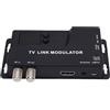 Topiky Modulatore da HDMI a RF, Convertitore Coassiale da AV a RF VHF UHF per TV Formato PAL NTSC, Micro Modulatore RF TV, Commutatore di Canale da 471,25 MHz a 885,25 MHz