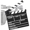 BLLREMIPSUR Cinematografico di Film Clapper, Acrilico Film Clapperboard, Cinema Gadget, Accessori Regista, Cinematografico per Programmi TV, Vlog